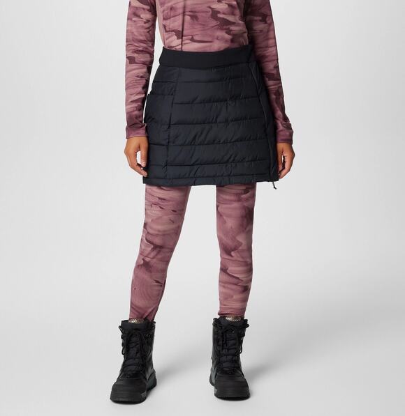 Columbia Pants - Columbia Powder Lite III Omni-Heat Insulated Black Puffer Skirt Size 2 Outdoor